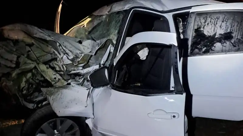 LADA на скорости влетела в прицеп грузовика на трассе: один человек погиб