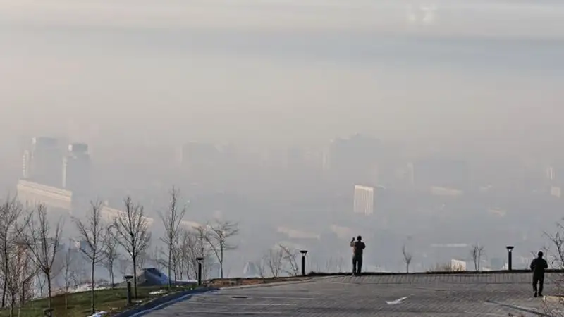 Повышенное загрязнение воздуха ожидается в мегаполисе , фото - Новости Zakon.kz от 25.11.2023 08:51