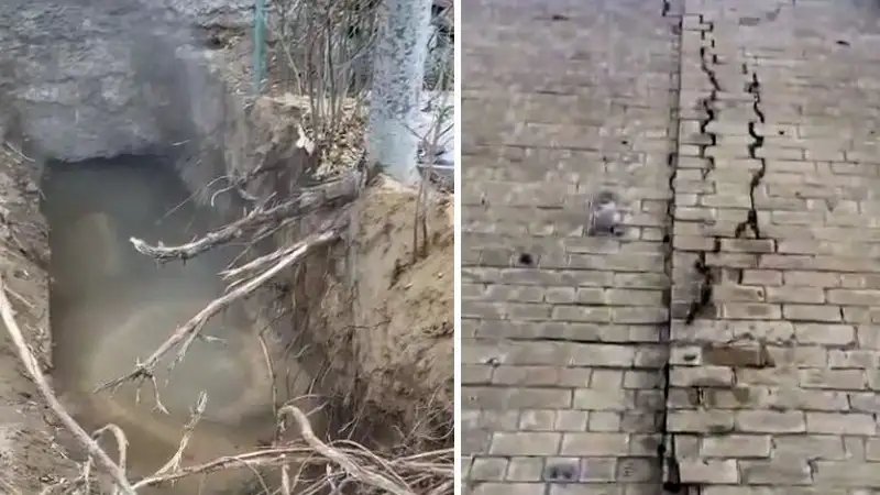 В Актау дом расходится по швам: жители боятся обрушения