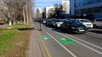 В Алматы появилась новая велодорожка