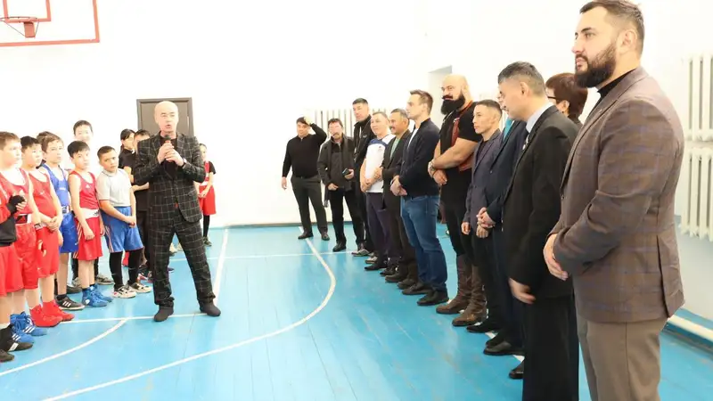 В одном из районов Акмолинской области презентовали бесплатный зал для занятий боксом , фото - Новости Zakon.kz от 29.11.2023 13:14