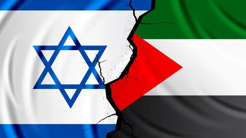 флаги Палестины и Израиля