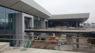 Международный терминал аэропорта Алматы закончен на 80%