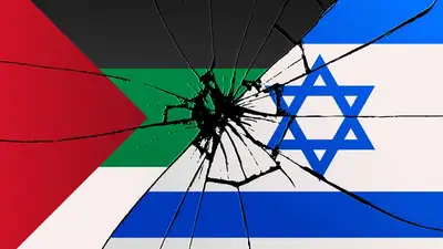 флаги Палестины и Израиля, фото - Новости Zakon.kz от 08.12.2023 06:37