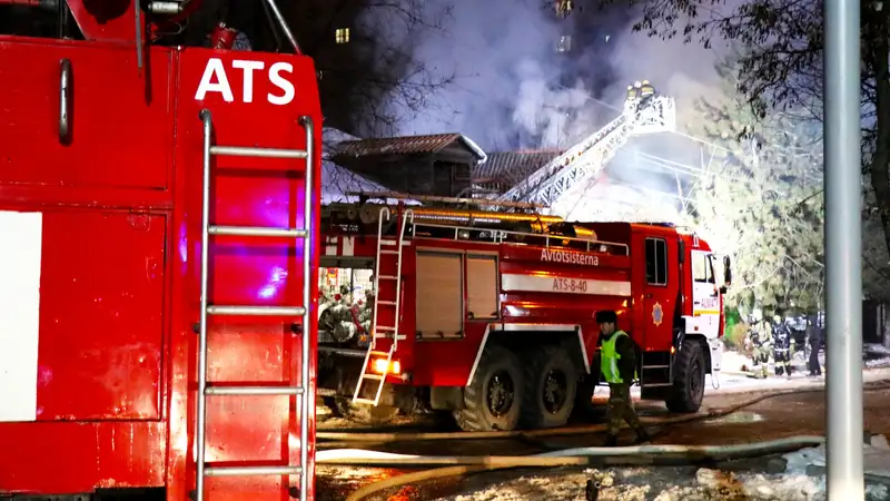 На севере Казахстана сгорел сельский акимат