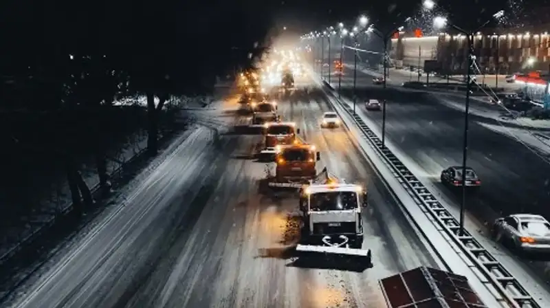Сколько снега выпало в Алматы