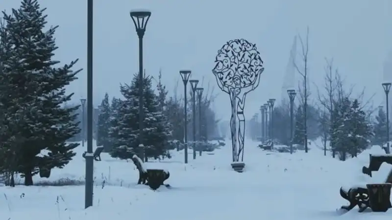 Зима в Талдыкоргане, морозы в Талдыкоргане