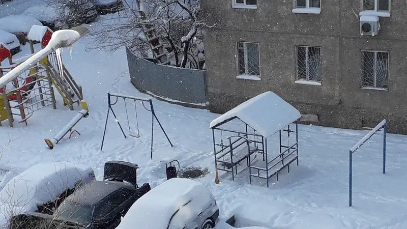 Зима в Талдыкоргане, морозы в Талдыкоргане, отопление, фото - Новости Zakon.kz от 15.12.2023 17:26