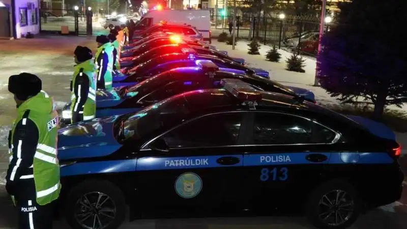 Полицейские Костанайской области усилили патрули на улицах региона