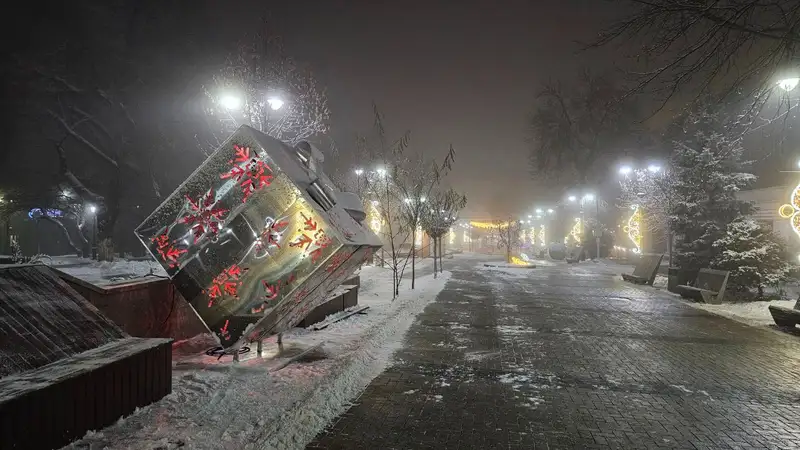 город Алматы перед новым годом, фото - Новости Zakon.kz от 22.12.2023 09:42