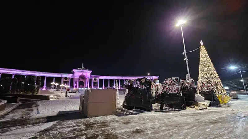 украшение города Алматы к Новому году, фото - Новости Zakon.kz от 22.12.2023 09:42