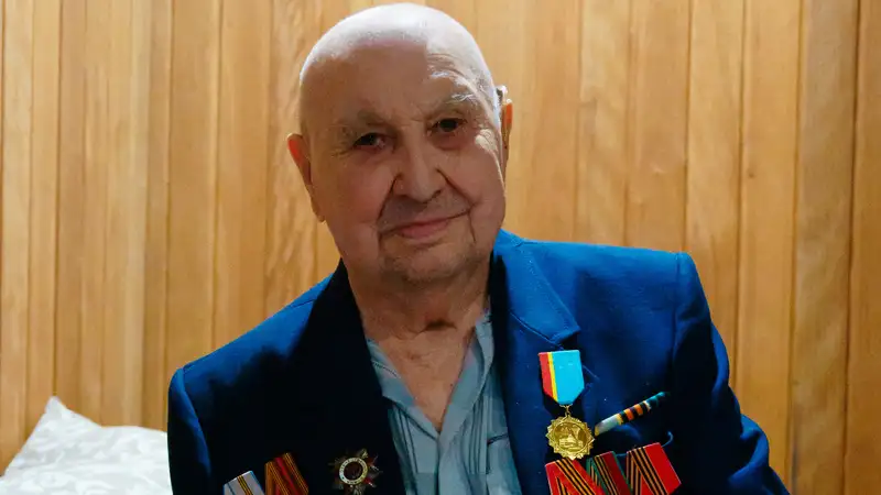 100-летний юбилей отмечает ветеран ВОВ в Алматы