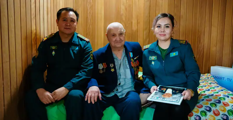 100-летний юбилей отмечает ветеран ВОВ в Алматы