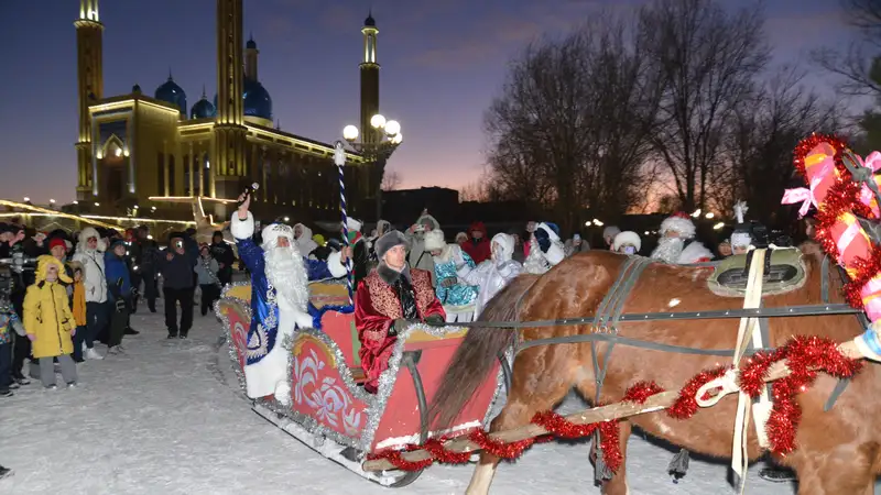 Новогоднее оформление в регионах, Костанай, Талдыкорган, Павлодар, Усть-Каменогорск, Уральск, фото - Новости Zakon.kz от 23.12.2023 13:54