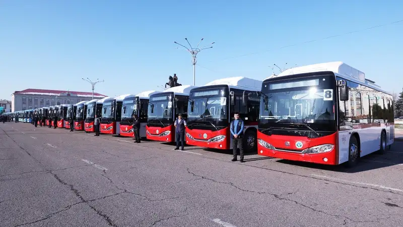 новые автобусы в Таразе, фото - Новости Zakon.kz от 22.12.2023 17:53