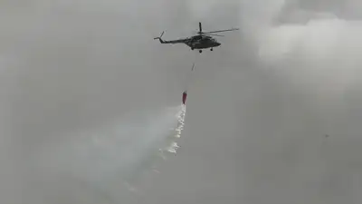 тушение пожара, фото - Новости Zakon.kz от 13.06.2023 22:47