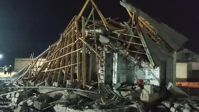 В Туркестанской области обрушился жилой дом из-за вспышки газо-воздушной смеси, фото - Новости Zakon.kz от 09.11.2023 18:29