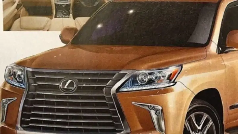 Посвежевший LX 570 «показал личико»