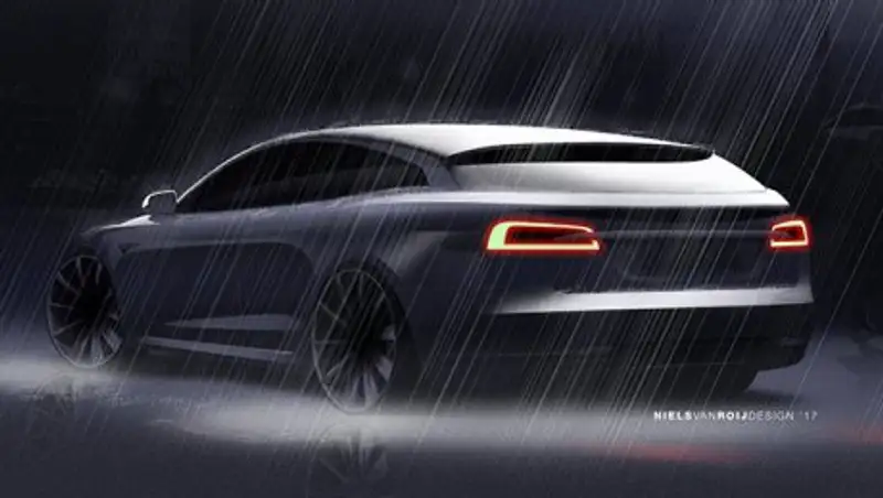 Нидерландский дизайнер показал шутинг-брейк Tesla