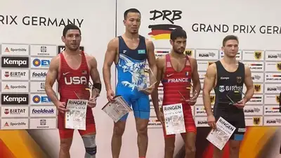 Айдос Султангали выиграл "золото" немецкого гран-при по борьбе