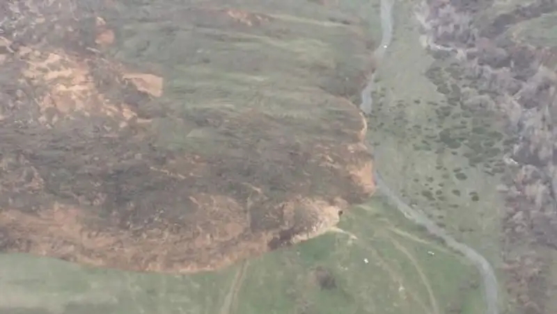 Оползень в Алматинской области может перекрыть русло реки