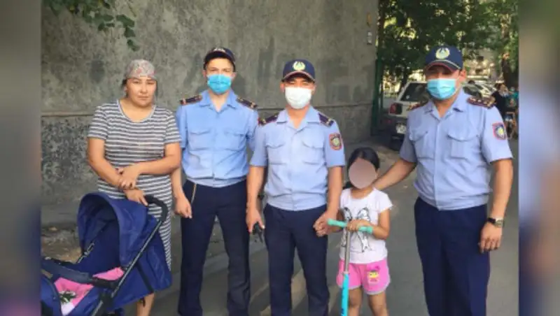Полицейские нашли 5-летнюю девочку, пропавшую в Алматы