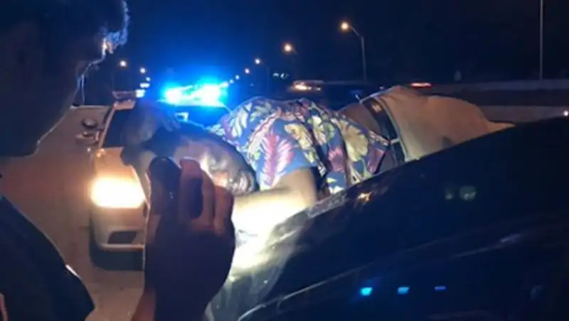 Спящий пьяница в США проехал на багажнике автомобиля 22 километра