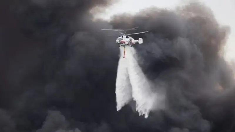 На полигоне Ашулук загорелся двигатель ракеты  