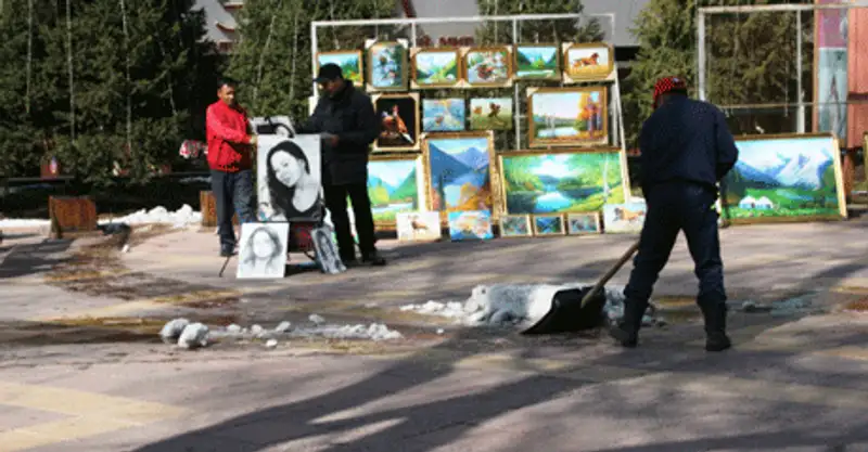 В Алматы от вчерашнего снега не осталось и следа