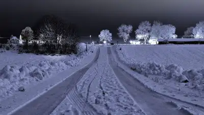 трасса, зима, фото - Новости Zakon.kz от 03.12.2022 01:14