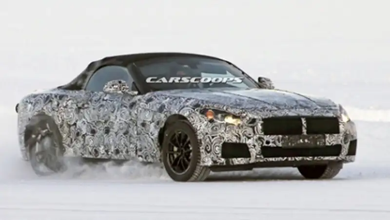 Компания BMW протестировала преемника Z4 на замерзшем озере