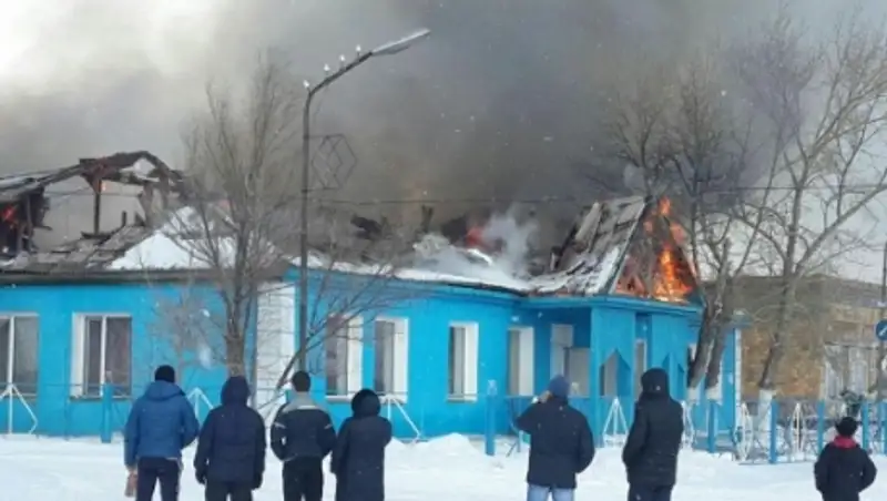 В Карагандинской области сгорел дом престарелых