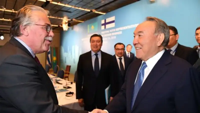 Назарбаев пригласил финских бизнесменов в МФЦА
