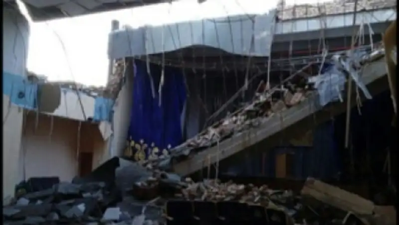 В Карагандинской области в поселковом доме культуры обрушилась крыша