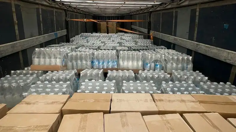 В Мангистауской области изъяли более 30 тысяч бутылок нелегального алкоголя