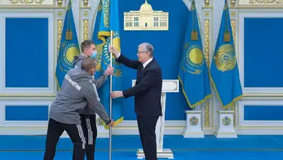 встреча со спортсменами, фото - Новости Zakon.kz от 21.01.2022 18:29