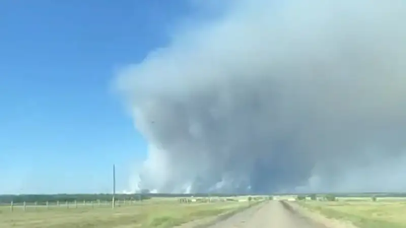 Замакима Абайской области: Три села в безопасности, угроза возгорания отсутствует