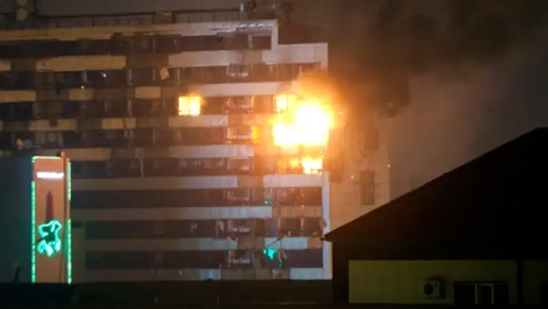 Спецоперация по ликвидации боевиков в Доме печати в Грозном