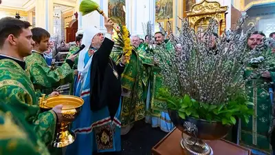 Православные Казахстана празднуют Вербное воскресенье, фото - Новости Zakon.kz от 09.04.2023 11:12
