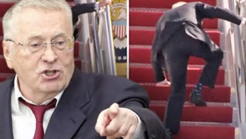 Жириновский увидел "символ" в падении Байдена на трапе