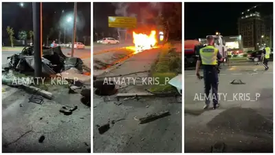 ДТП на пр. аль-Фараби в Алматы, пострадавший, фото - Новости Zakon.kz от 10.06.2022 11:45