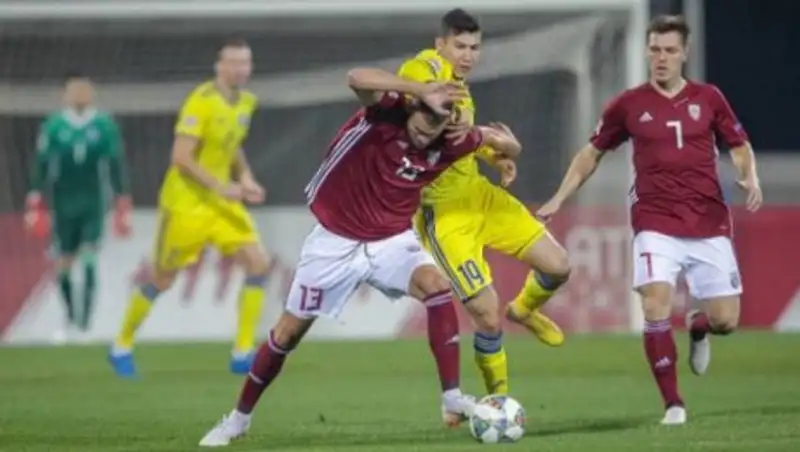 Казахстан сыграл вничью с Латвией в Лиге Наций
