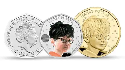 В Великобритании выпустили монеты с Хогвартс-экспрессом и Гарри Поттером, фото - Новости Zakon.kz от 08.12.2022 07:07