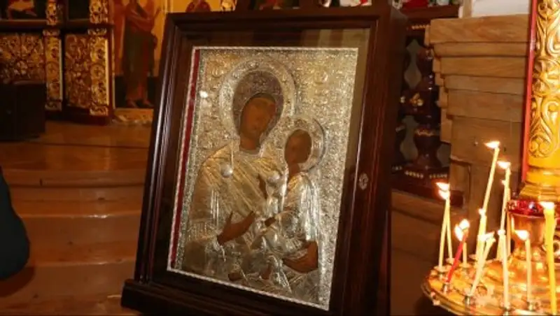 Алматинцы встретили древнюю Тихвинскую икону Божией Матери