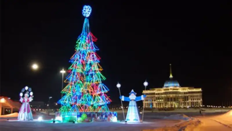 Оформление к Новому году в Астане начнется после празднования Дня Независимости