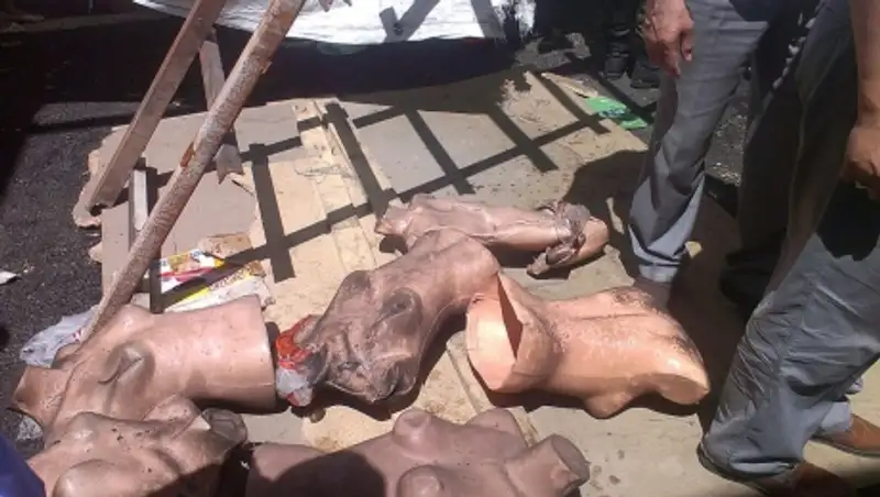 В Алматы на рынке "Алатау" произошел пожар