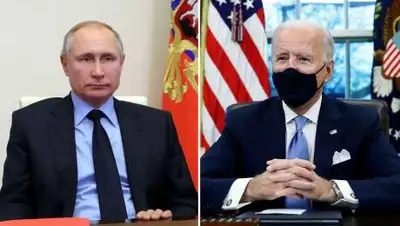 Mikhail Klimentyev/Kremlin/Reuters и Tom Brenner/Reuters, фото - Новости Zakon.kz от 19.03.2021 00:00