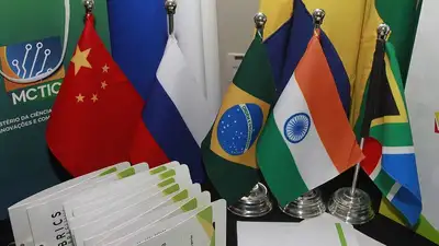 флаги стран БРИКС, фото - Новости Zakon.kz от 22.08.2023 10:06