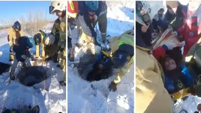 Вытащили из колодца упавшего мужчину, фото - Новости Zakon.kz от 20.01.2023 20:04