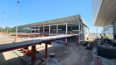 аэропорт Алматы, стройка, фото - Новости Zakon.kz от 23.08.2023 16:11